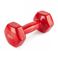 Гантель неразборная 5 кг винил VictoryFit VF-DV050