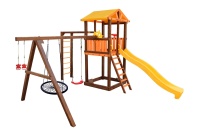 Игровой комплекс Perfetto sport «Pitigliano-6» + качели "Паутина"